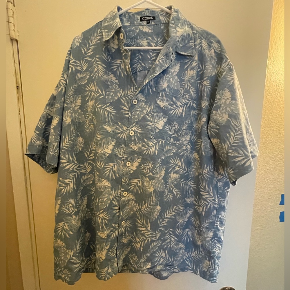 Cork Button Casual Button Down Shirt